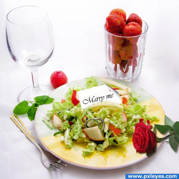Salad full of love